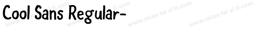 Cool Sans Regular字体转换